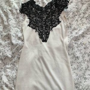 Black and white dress